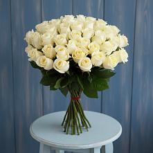 51 Белая роза Эдлесс Лав в Хабаровске Букет 51 Белая роза Эдлесс Лав в Хабаровске